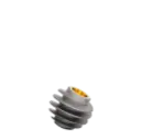 Dental Implant, ROOTT R, D 6.5 mm, L 6 mm.