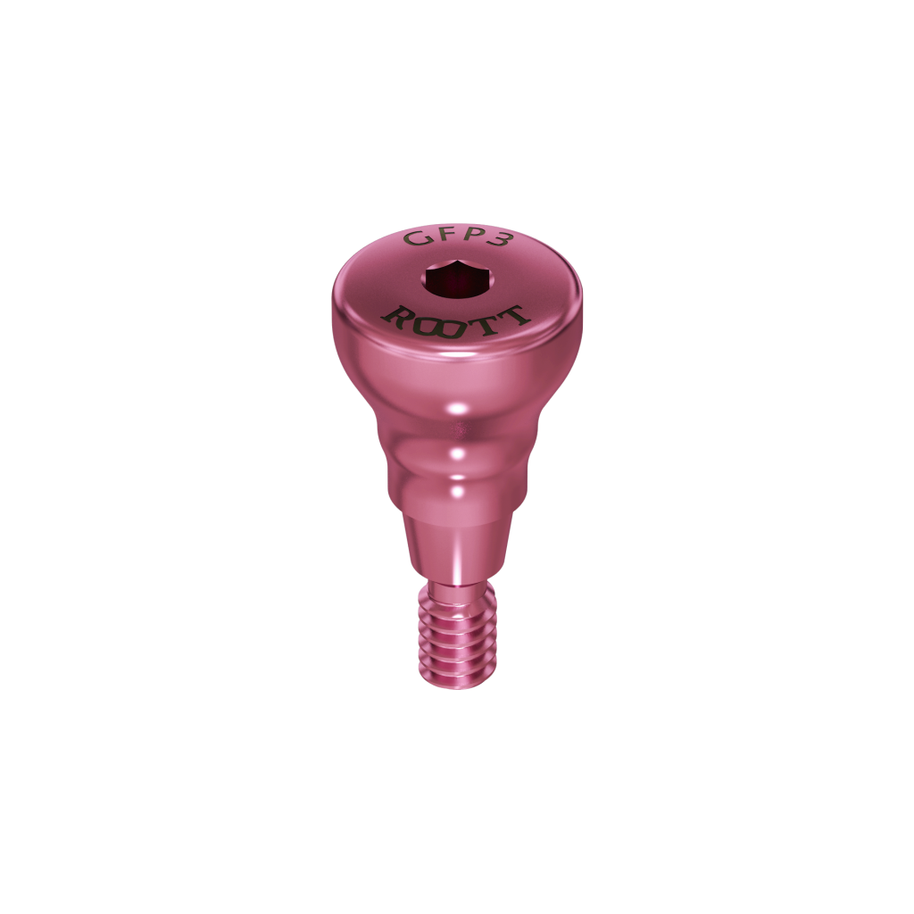 Healing abutment, one-piece, 3 mm, R.