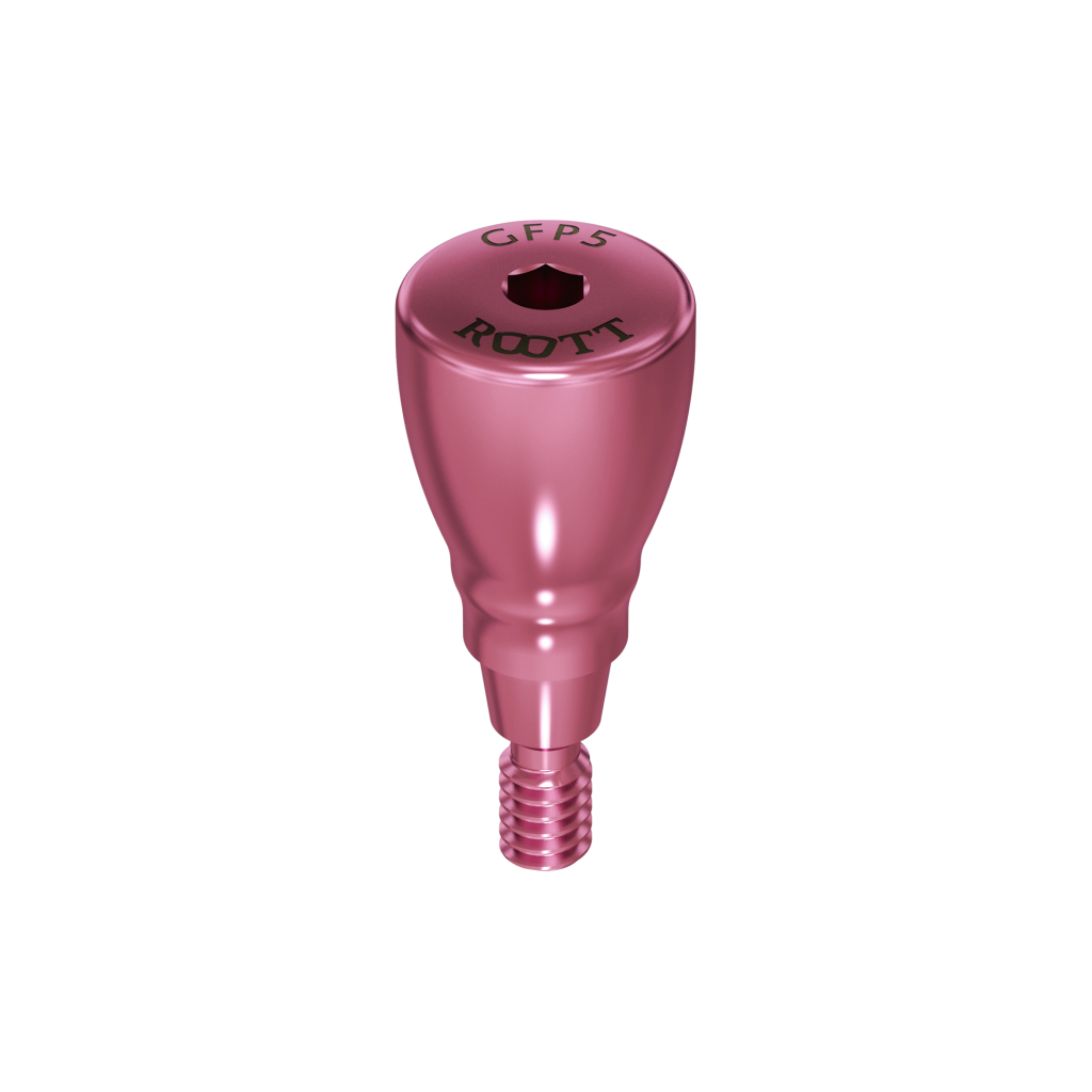 Healing abutment, one-piece, 5 mm, R.