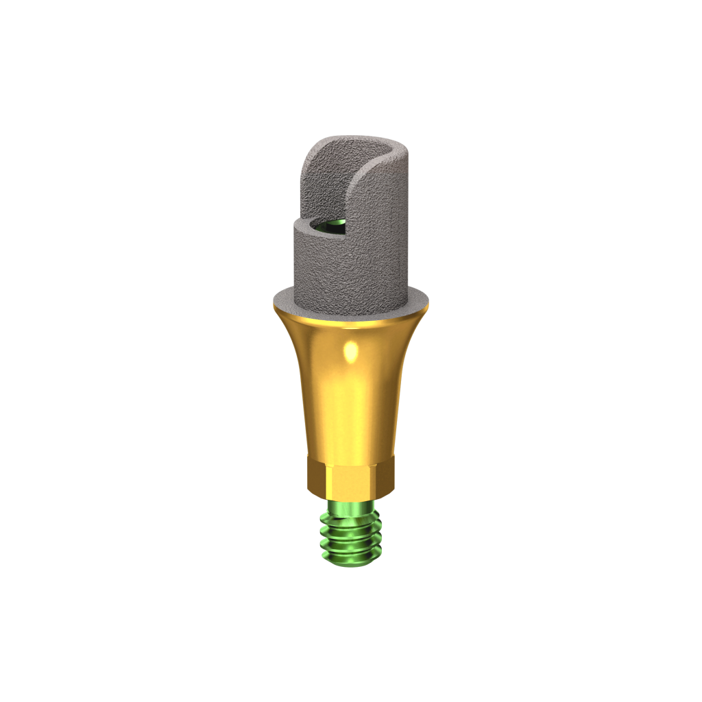 Abutment, titanium base, S, 2 mm, R.
