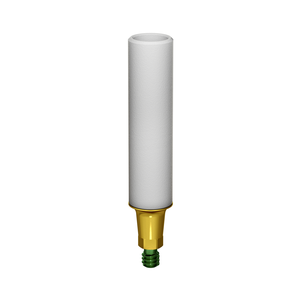 Abutment, burn-out, with titanium base, R.