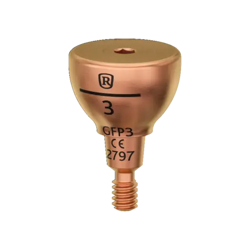 [GFP3] Healing abutment, one-piece, 3 mm, R.