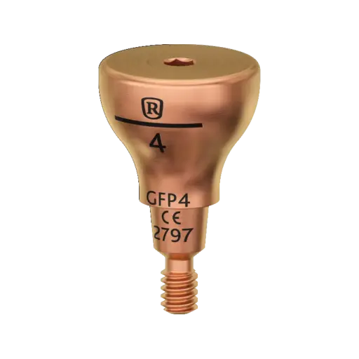 [GFP4] Healing abutment, one-piece, 4 mm, R.